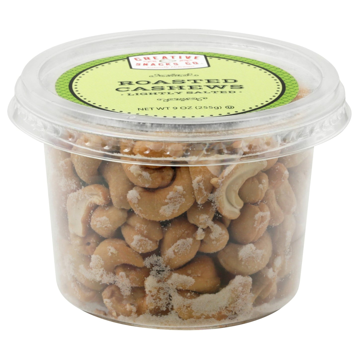 Creative Snacks Cashew Roasted Salted Cup 9 Oz Pack of 6