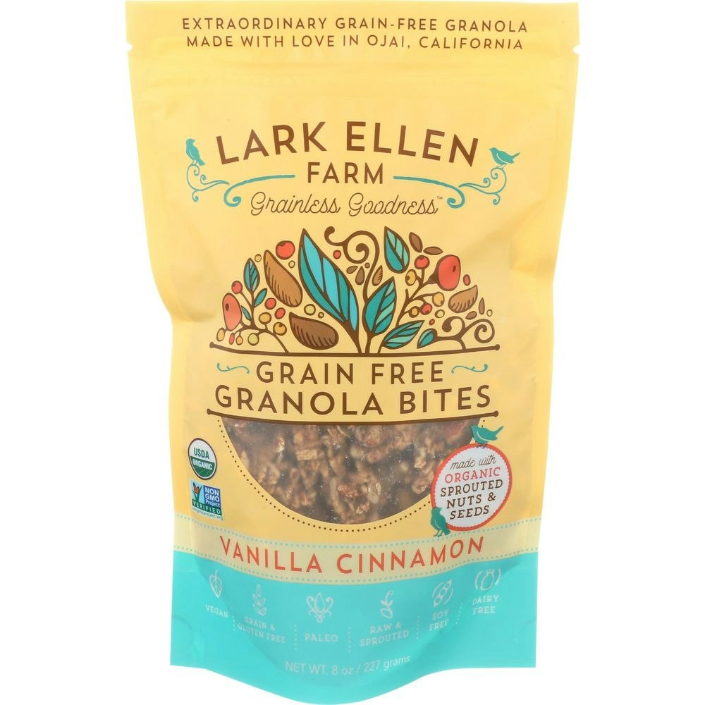 Lark Ellen Farm Vanilla Cinnamon Grain Free Granola Bites 8 Oz Pack of 6