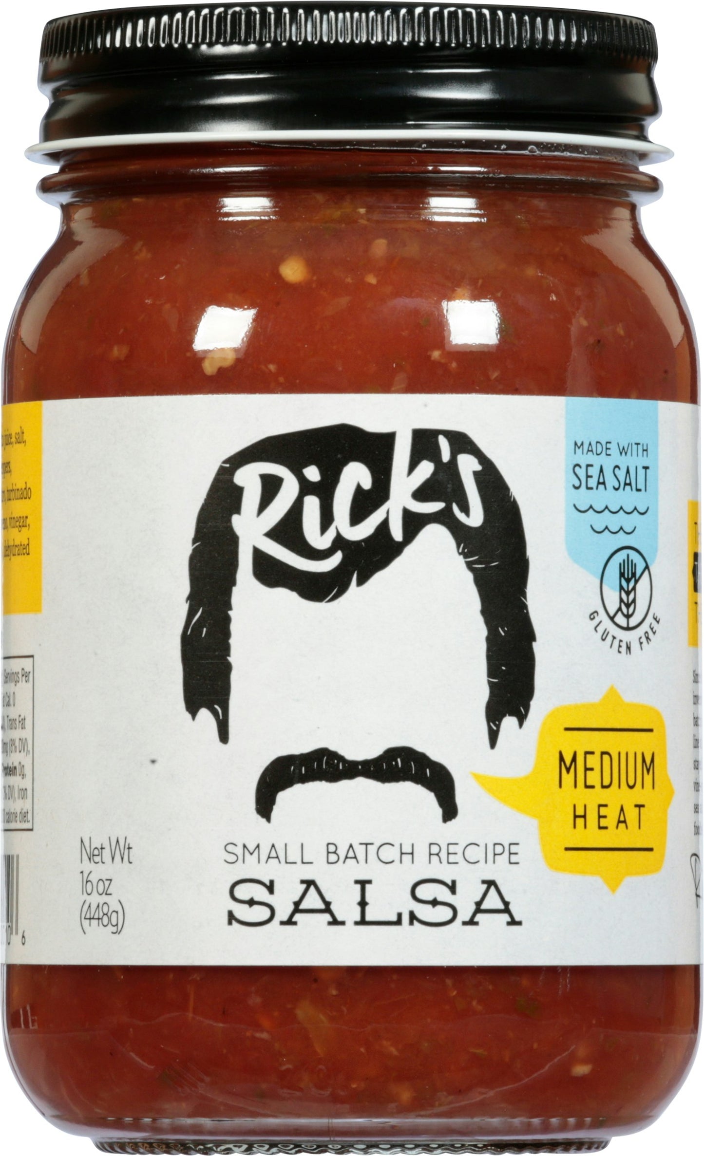 Ricks Salsa Salsa Medium Small Batch Recipe 15.5 Oz (Pack of 12)