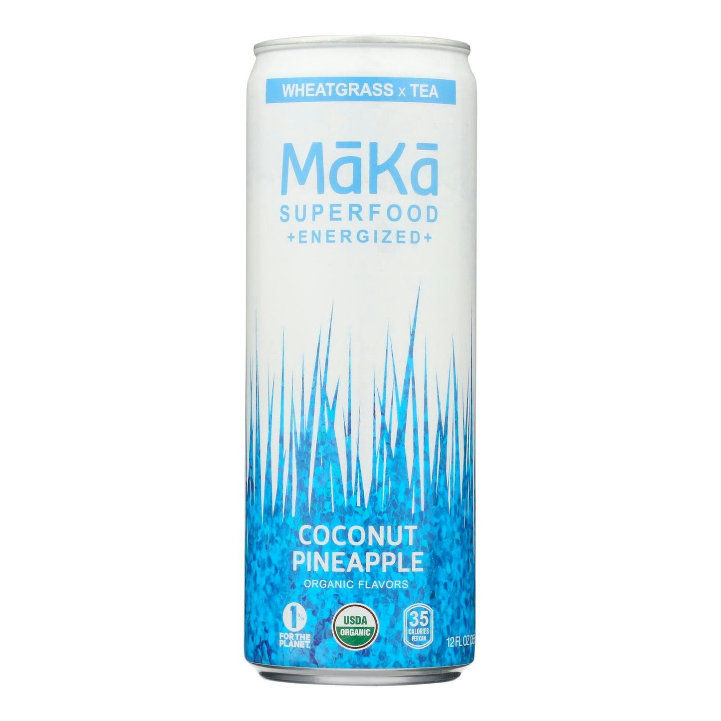 Maka - White grapes Coconut Pineapple Energized Organic - 12 Fl oz (Pack of 12)