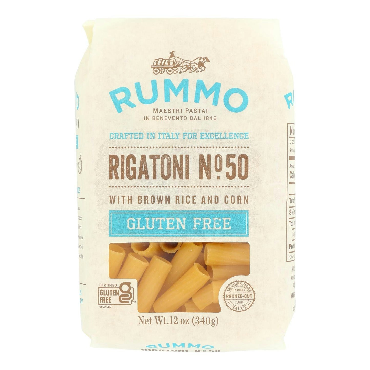 Rummo Rigatoni Gluten Free 12 Oz (Pack of 12)