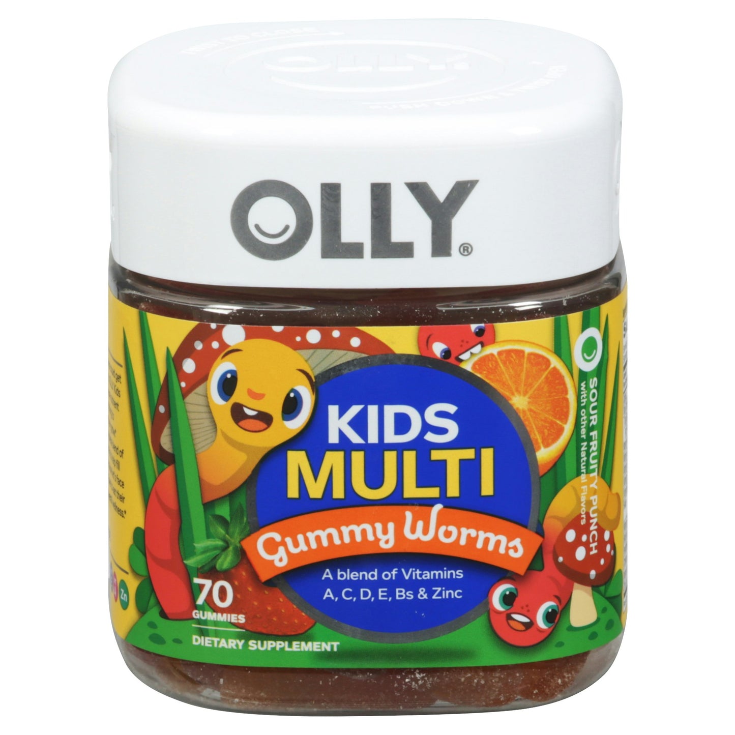 Olly Kid Multivitamin Gummy Worms 70 Ea (Pack of 3)