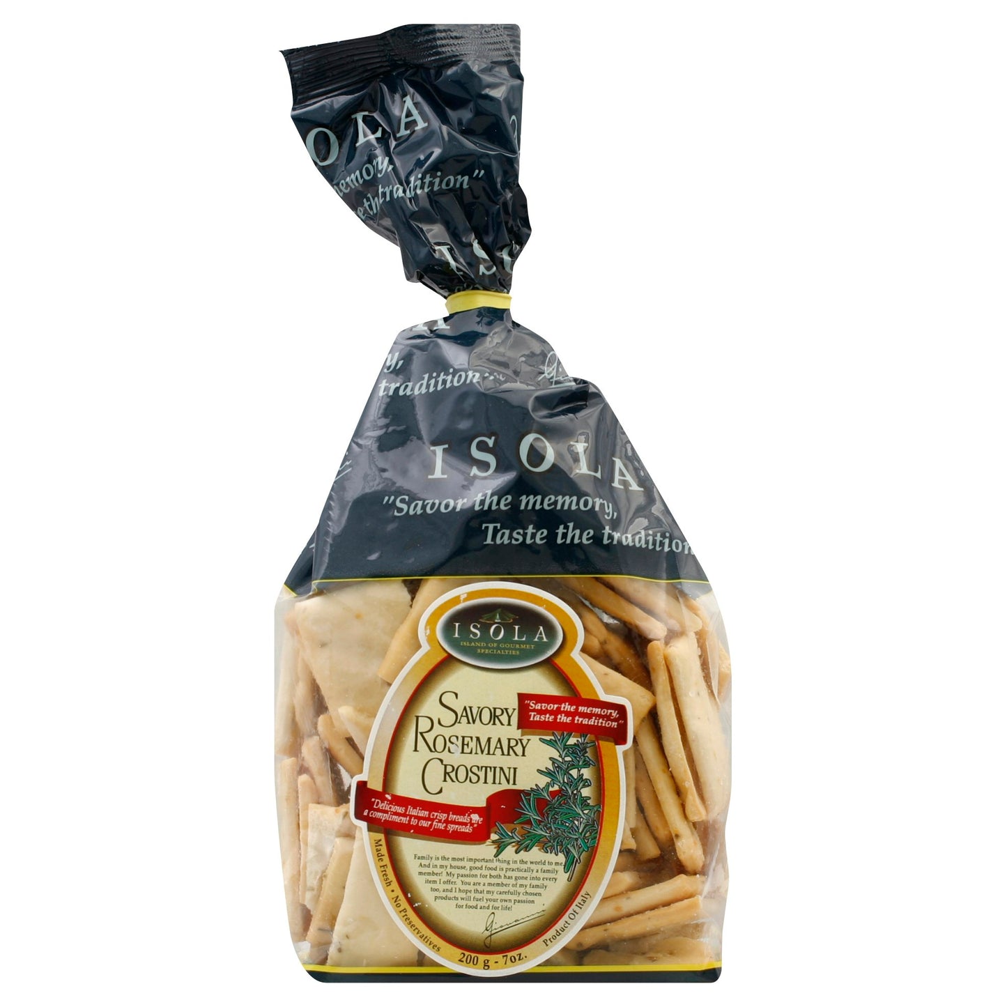 Isola Crostini Rosemary 7 Oz Pack of 10