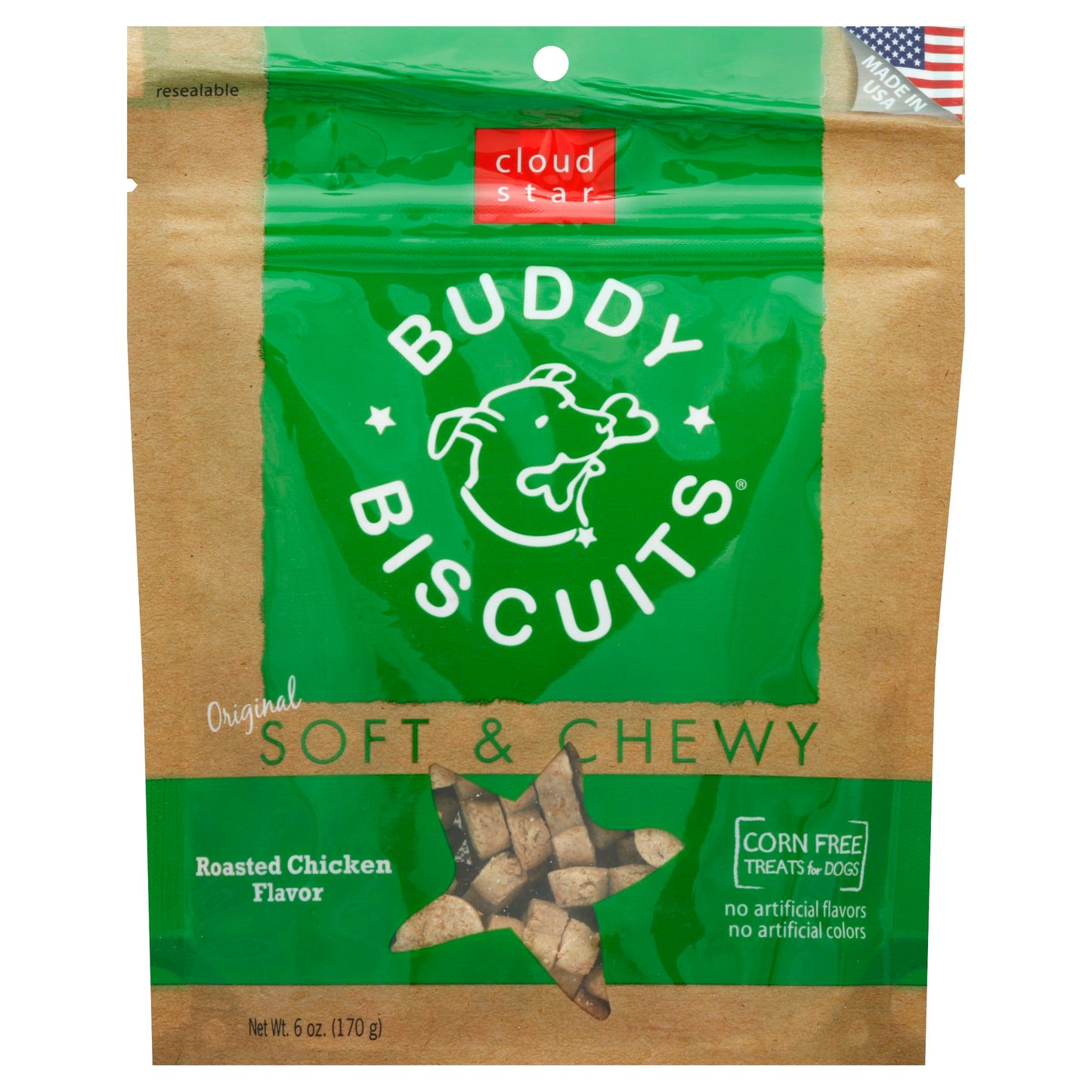 Buddy Biscuits Dog Biscuit Soft And Chewy Chicken 6 Oz Pack of 12