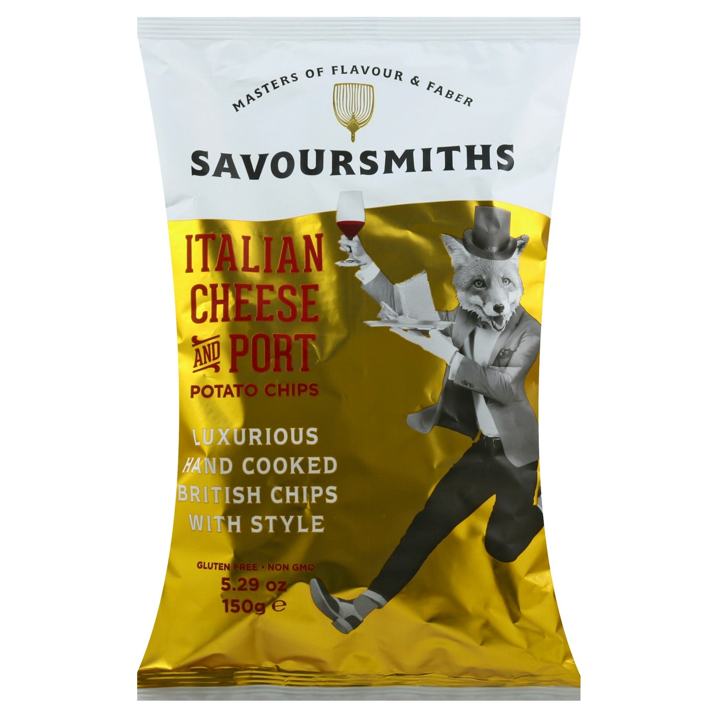 Savoursmiths Chip Italian Cheese Port 5.29 Oz Pack of 12