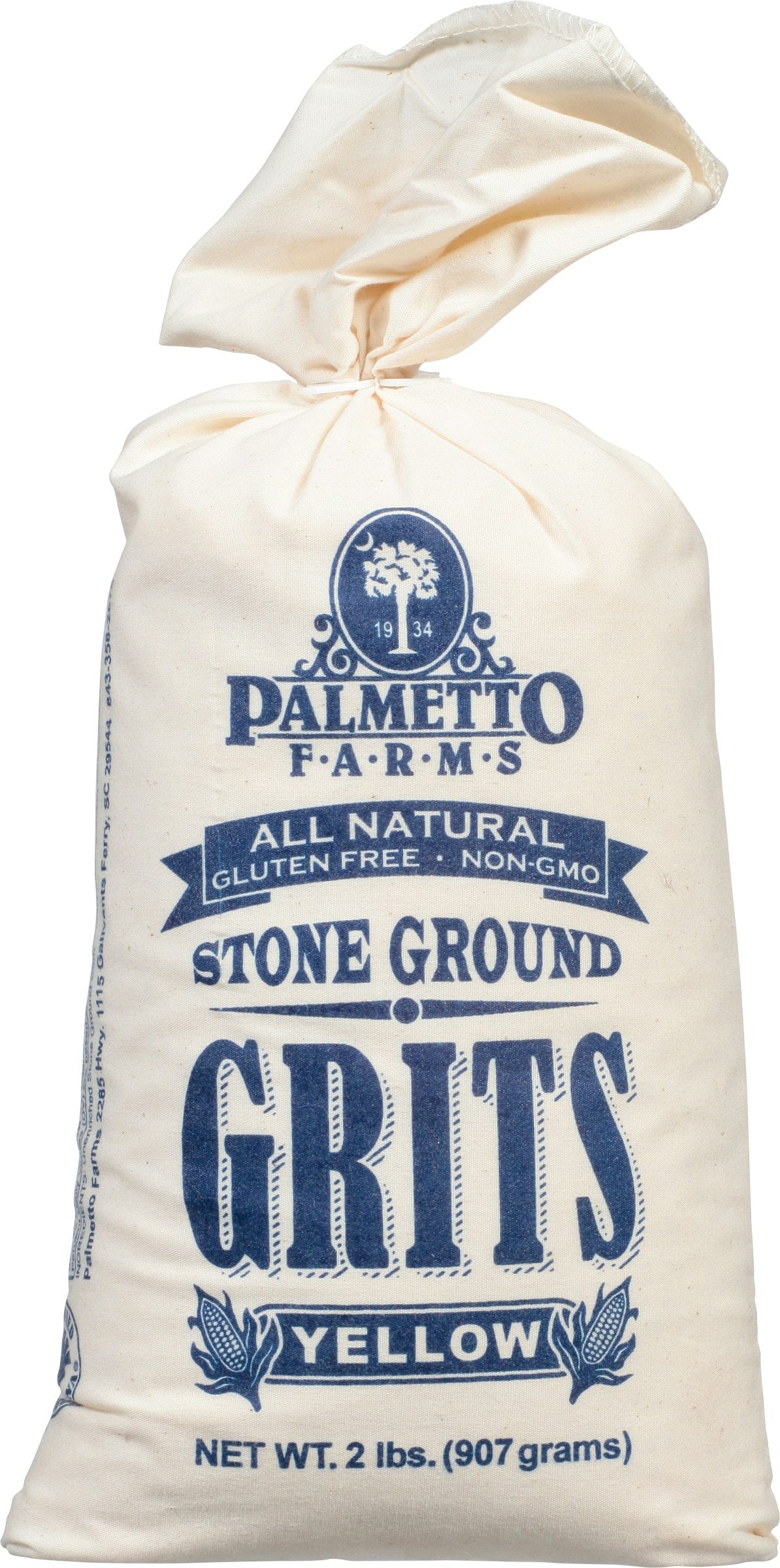 Palmetto Farms Grits Yellow Corn 2 Lb (Pack of 12)