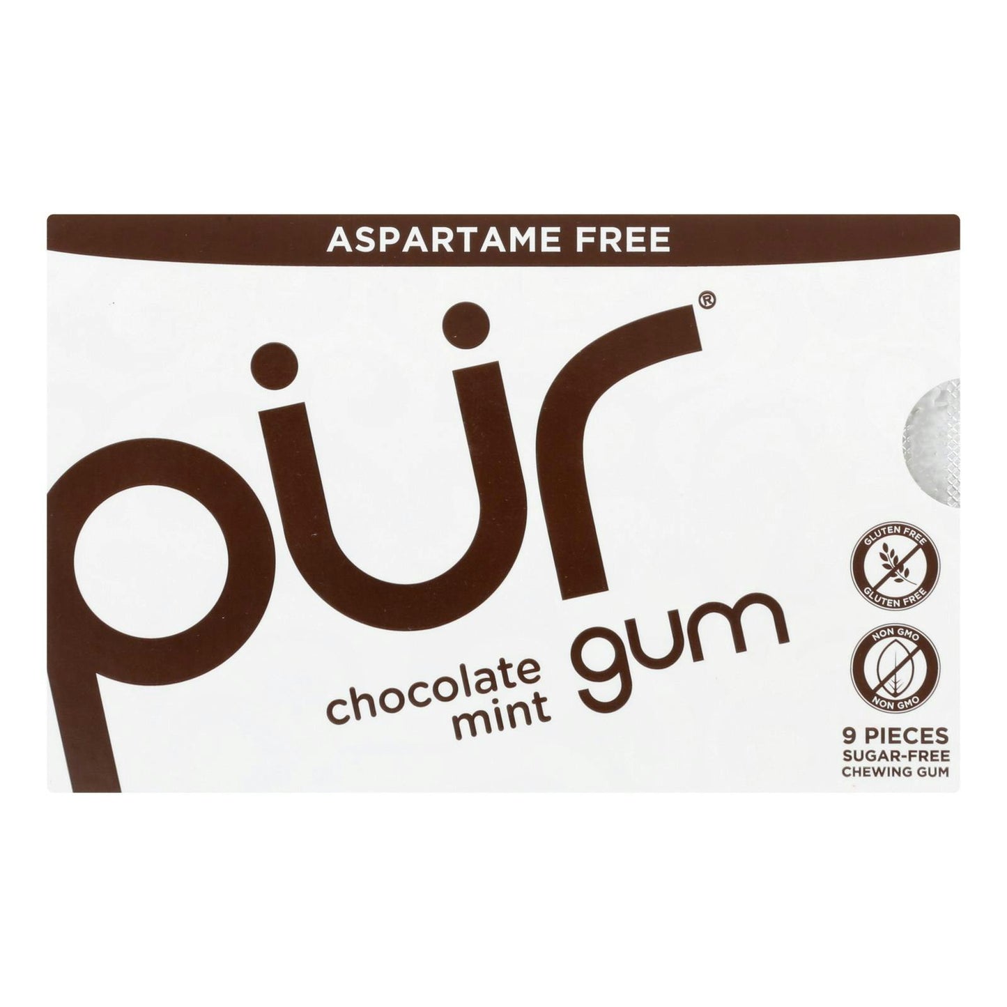 Pur Gum Gum - Chocolate Mint 9 Count (Pack of 12)