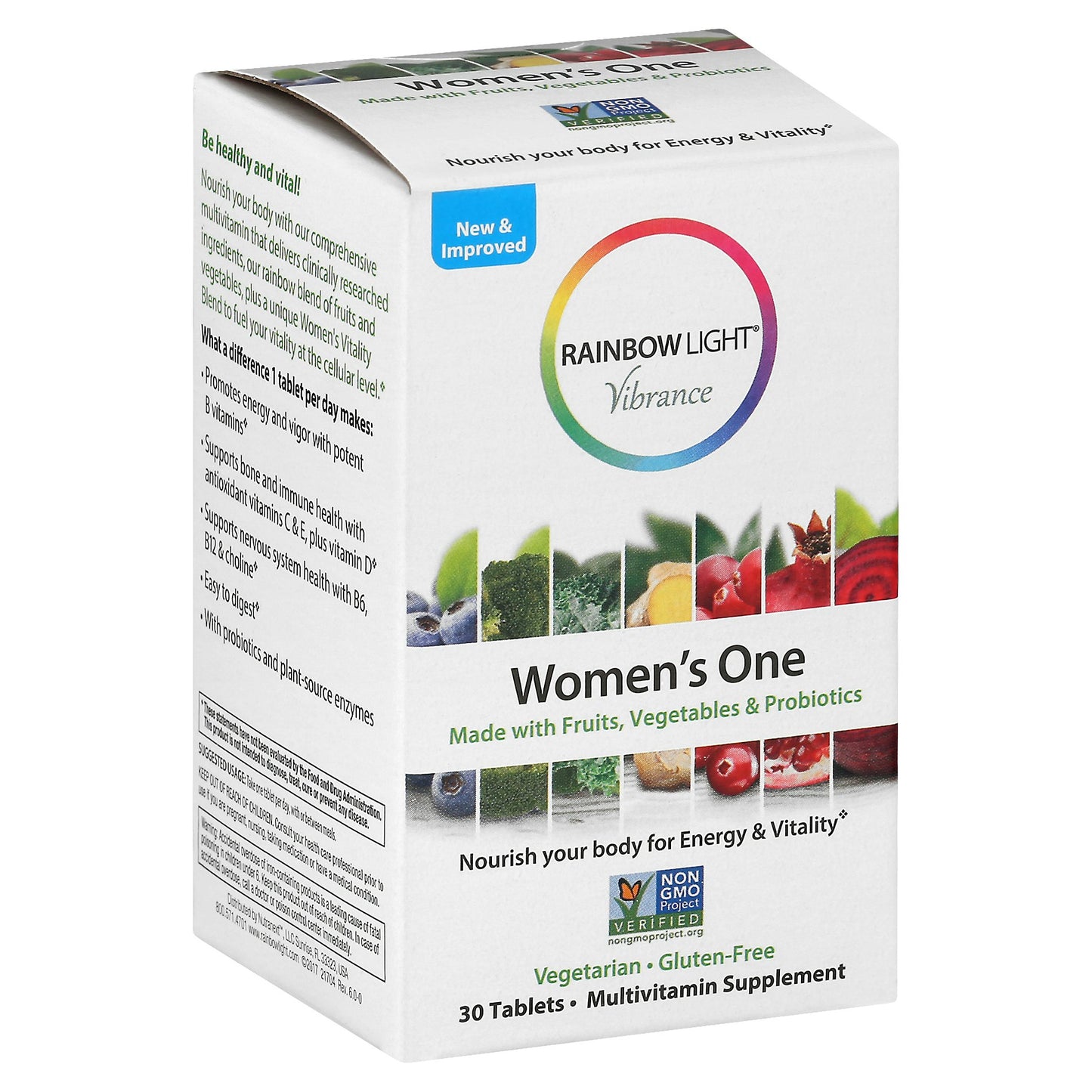 Rainbow Light Vibrance Womens One Multivitamin Tablet - 30 count per pack