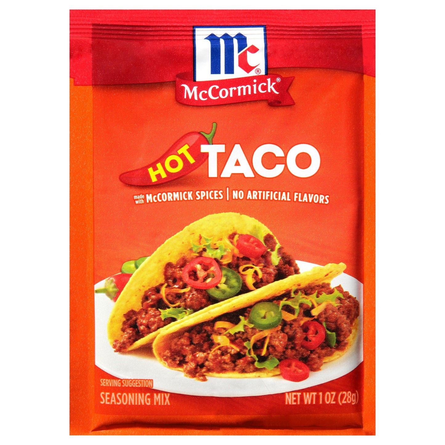 Mc Cormick Seasoning Taco Hot 1 Oz Pack of 12