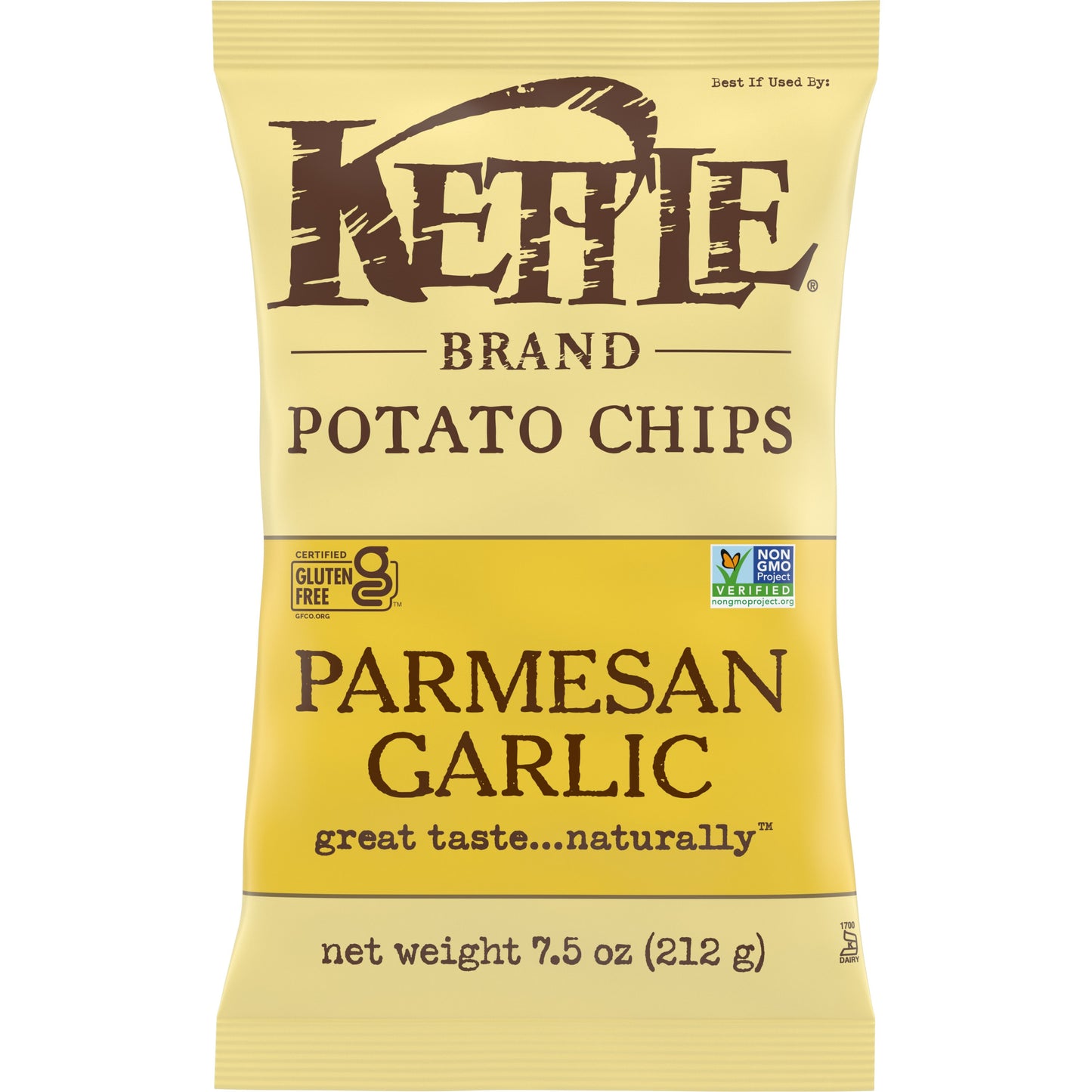 Kettle Foods Chip Potato Parmesan Garlic 7.5 oz (Pack Of 12)