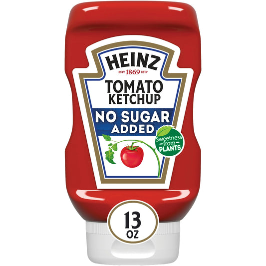 Heinz Ketchup Reduced Sugar 13 oz (Pack of 6)
