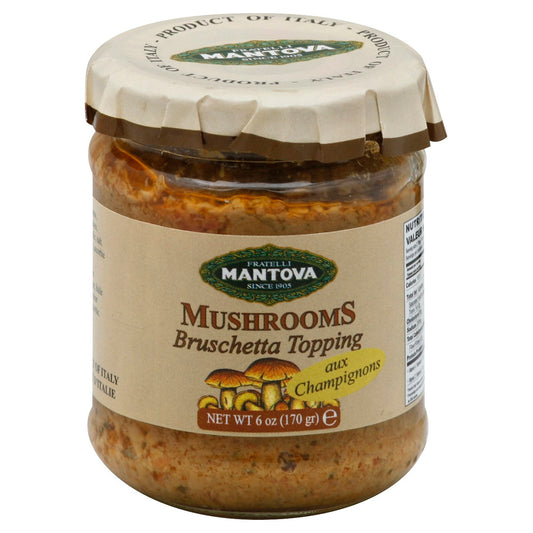 Mantova Bruschetta Mushroom 6 Oz Pack of 6