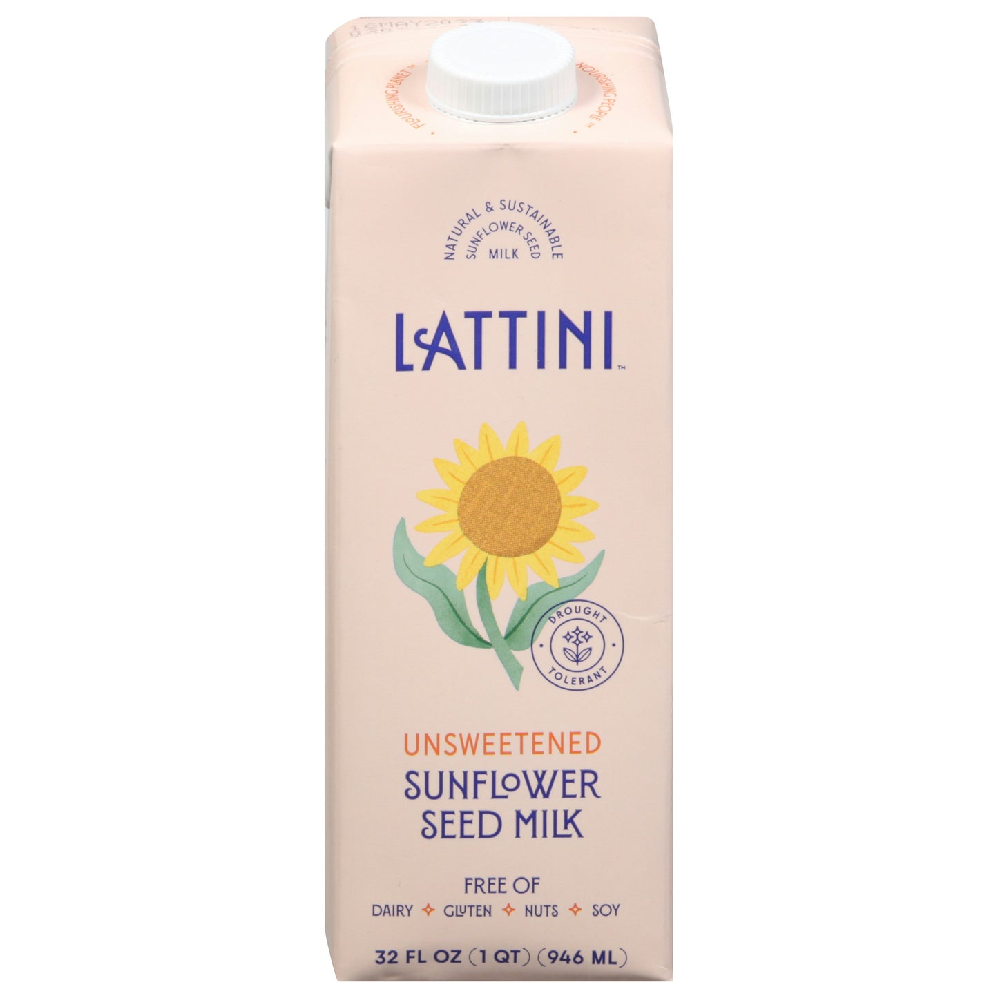 Lattini Milk Unsweetend Sunflower 32 Fo Pack of 6