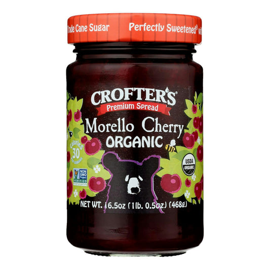 Crofters - Premium Spread Morello Cherry 16.5 Oz (Pack of 6)