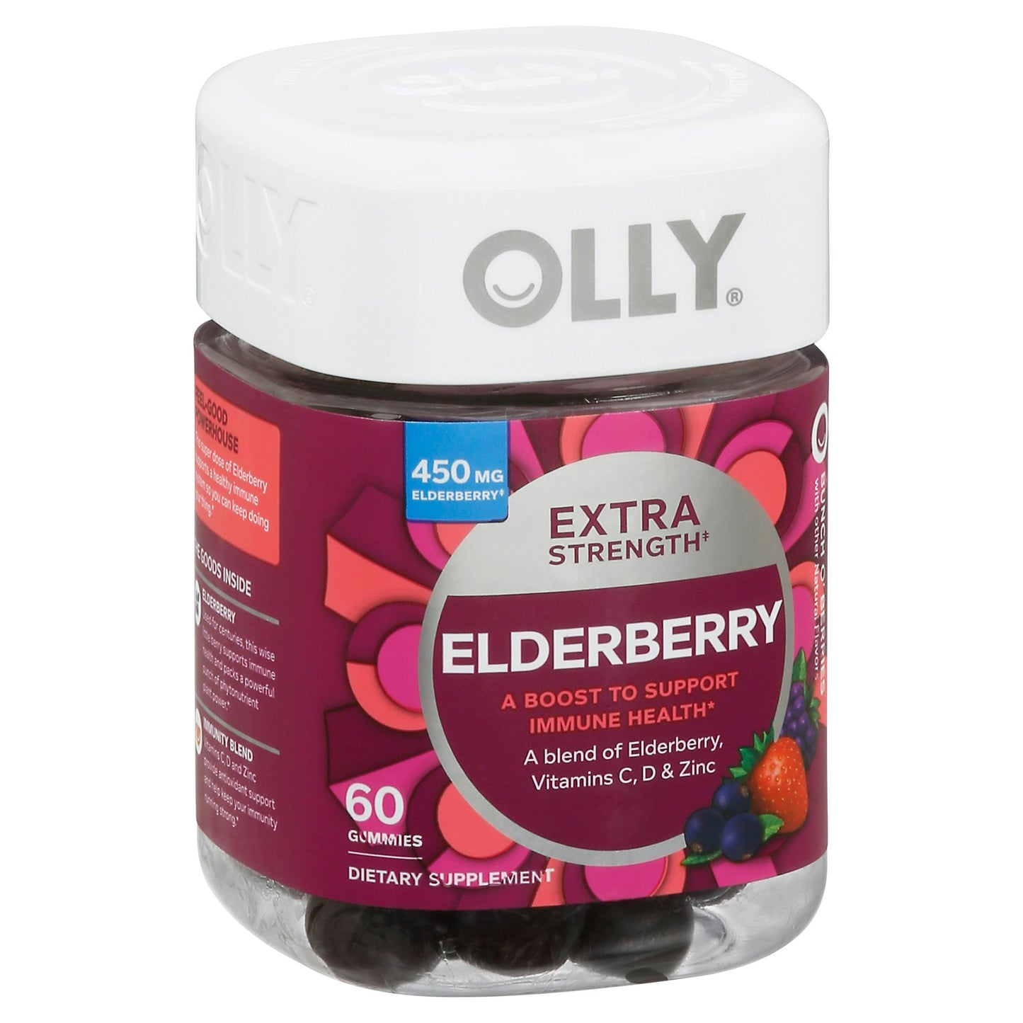 Olly Elderberry Extra Strength 60 Count (Pack of 3)