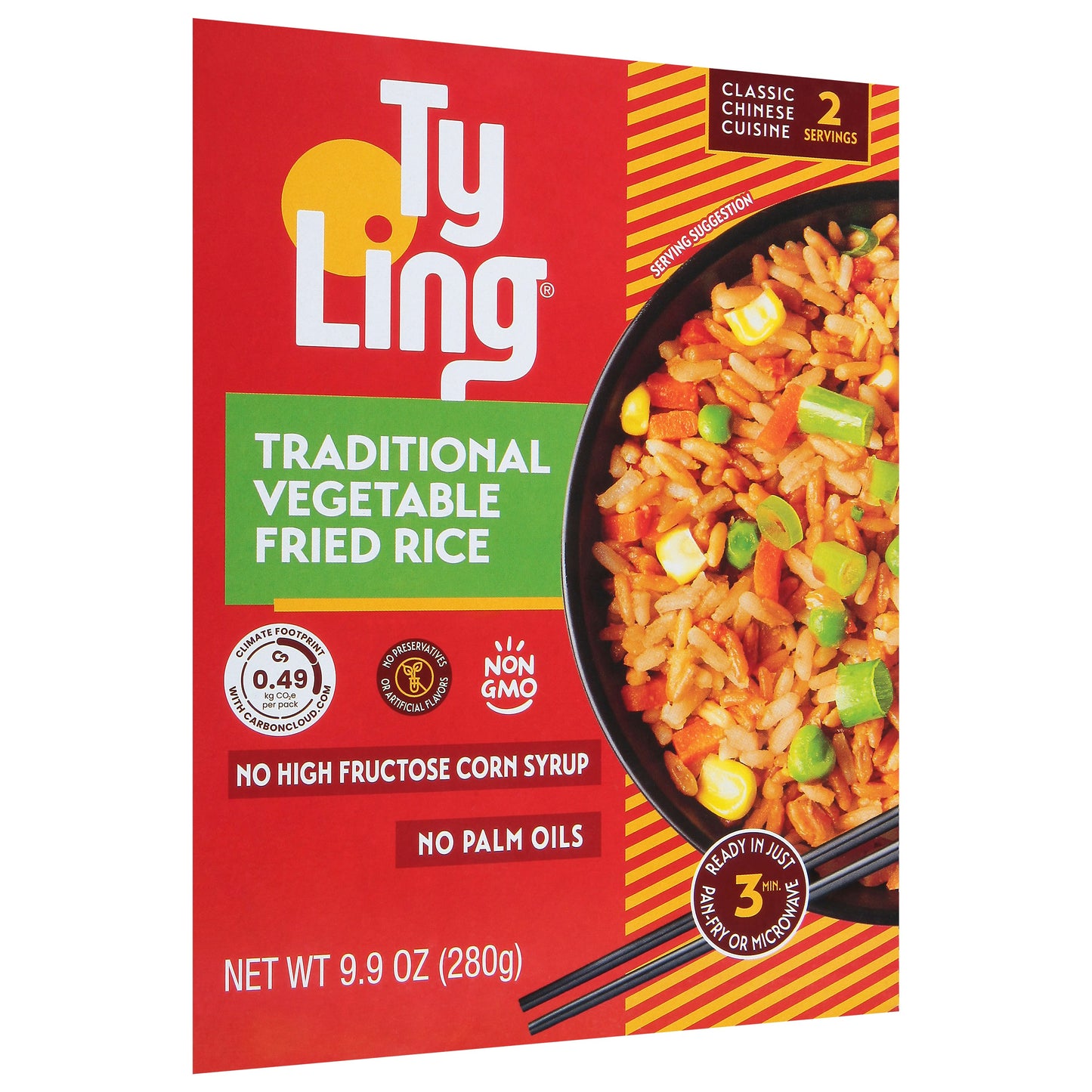 Ty Ling Fried Rice Traditional Veggie 9.9 Oz (Pack of 10)