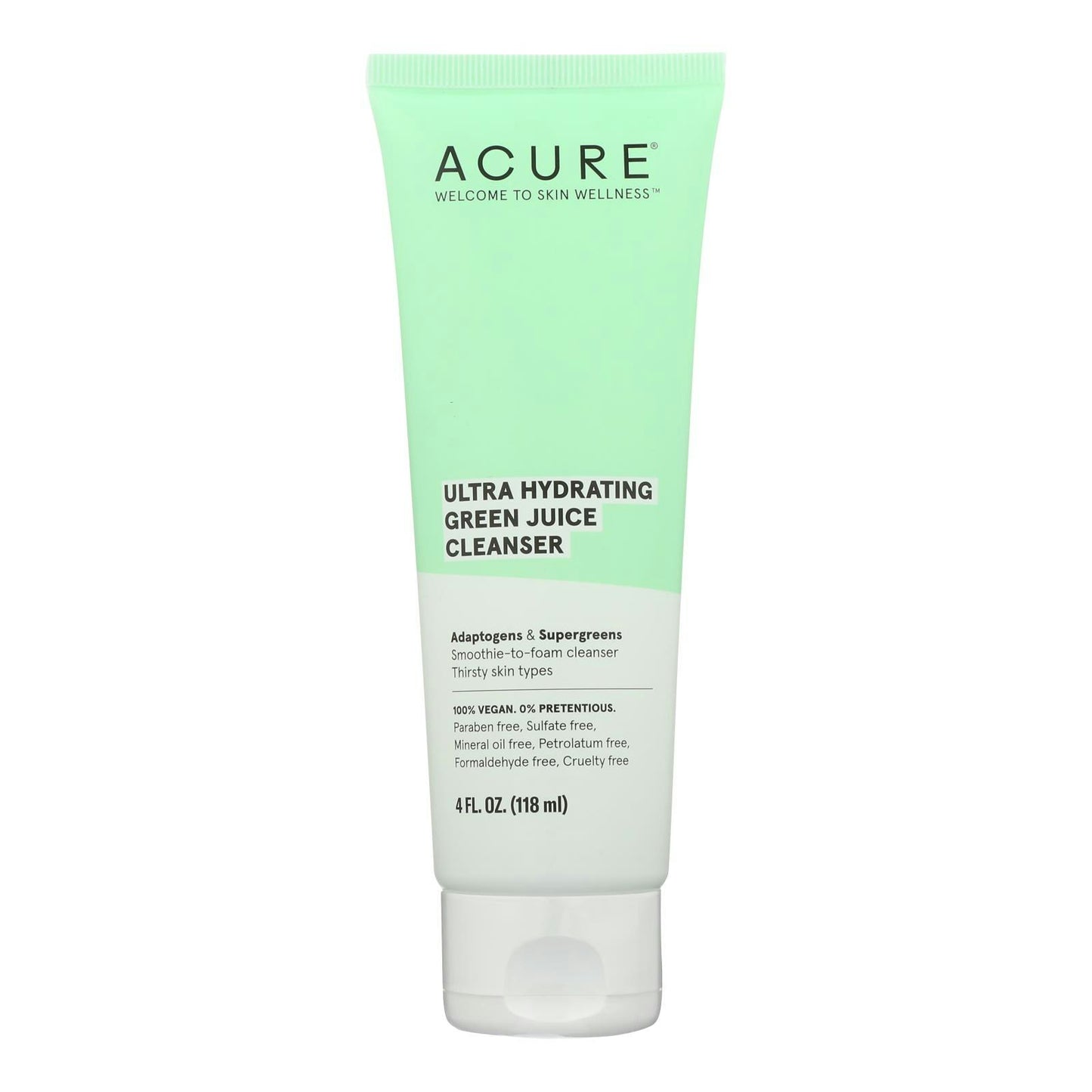 Acure - Cleanser Ultra Hydrating Green Juice 4 Fl. Oz Pack of 1