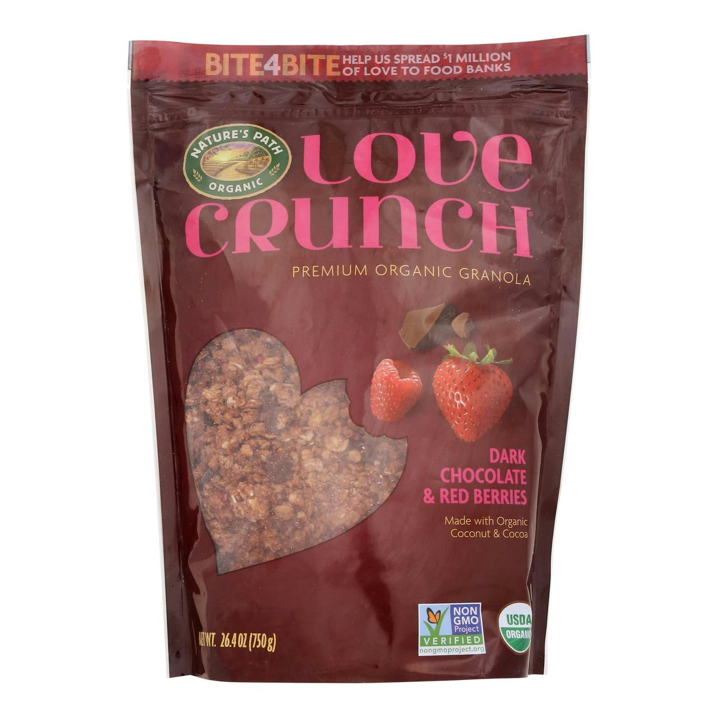 Nature's Path - Love crunch Green Dark chocolate Red Berries 26.4 oz (Pack of 6)