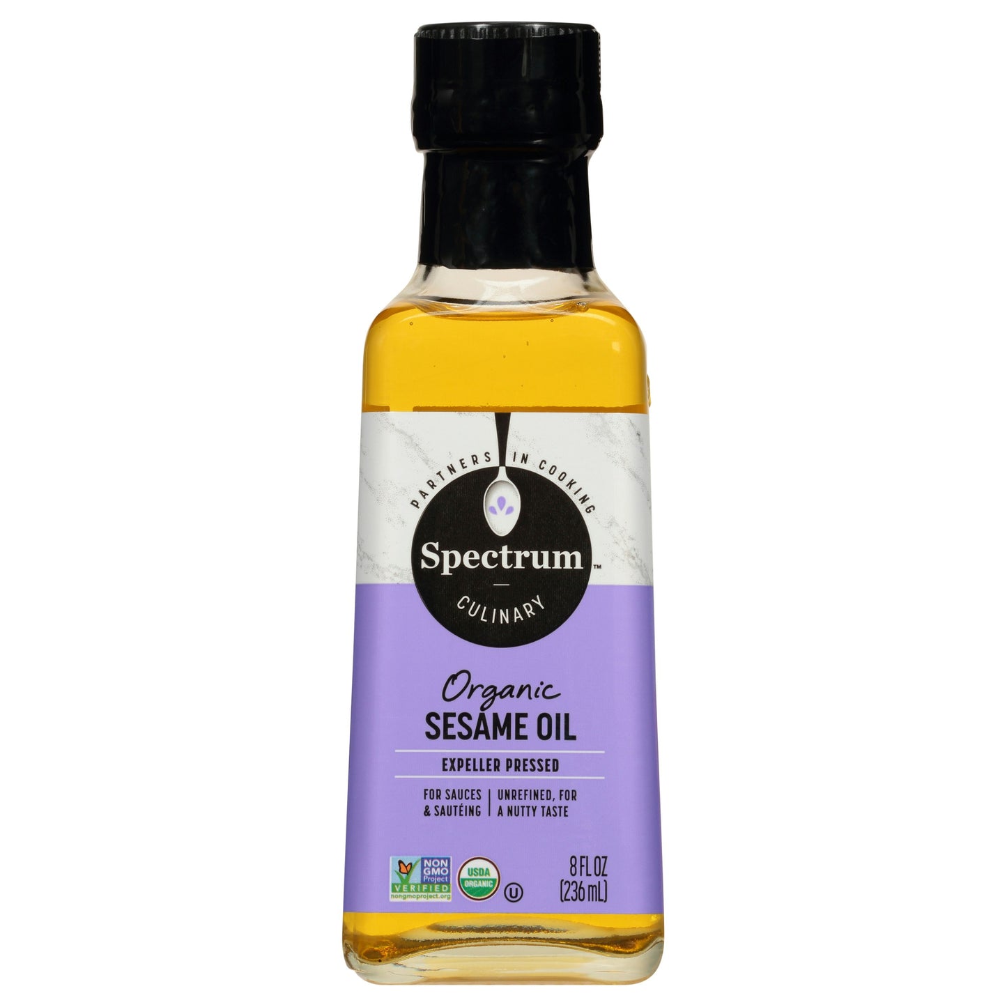 Spectrum Naturals Oil Sesame Unrefined 8 Fo (Pack Of 6)