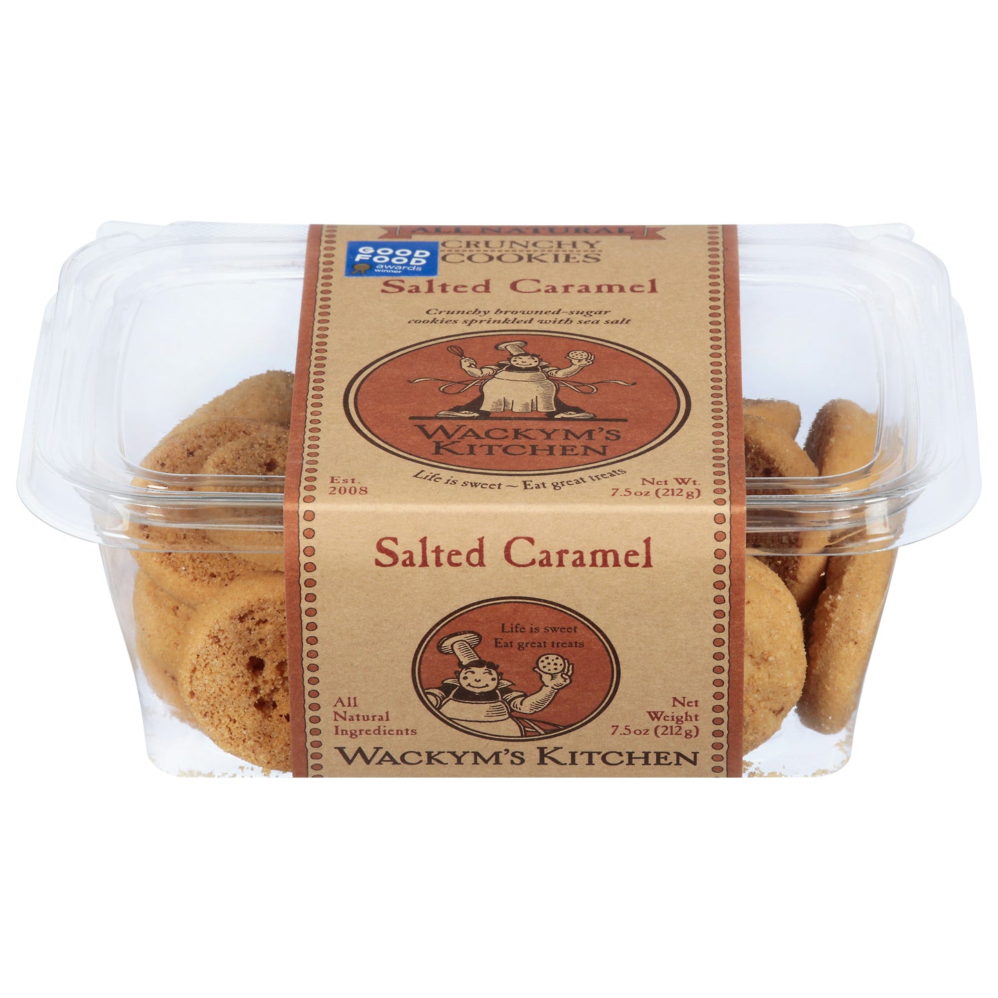 Wackyms Kitchen Cookies Salted Caramel 8 oz (Pack of 12)