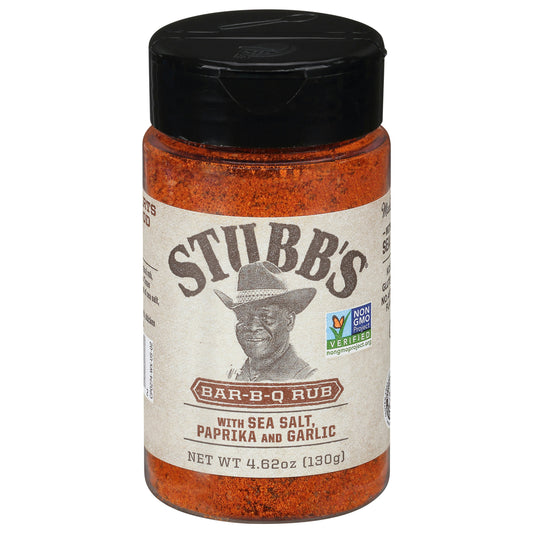 Stubbs Rub Barbeque 4.62 oz (Pack of 6)