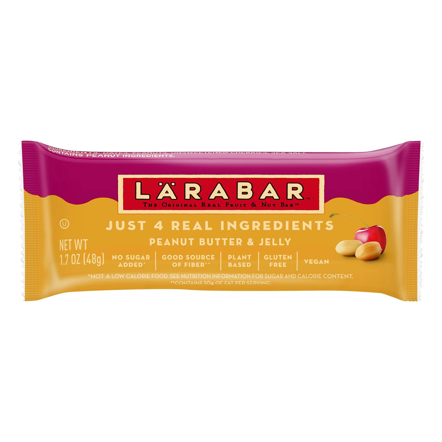 Larabar Bar Peanut Butter & Jelly 1.7 Oz Pack of 16