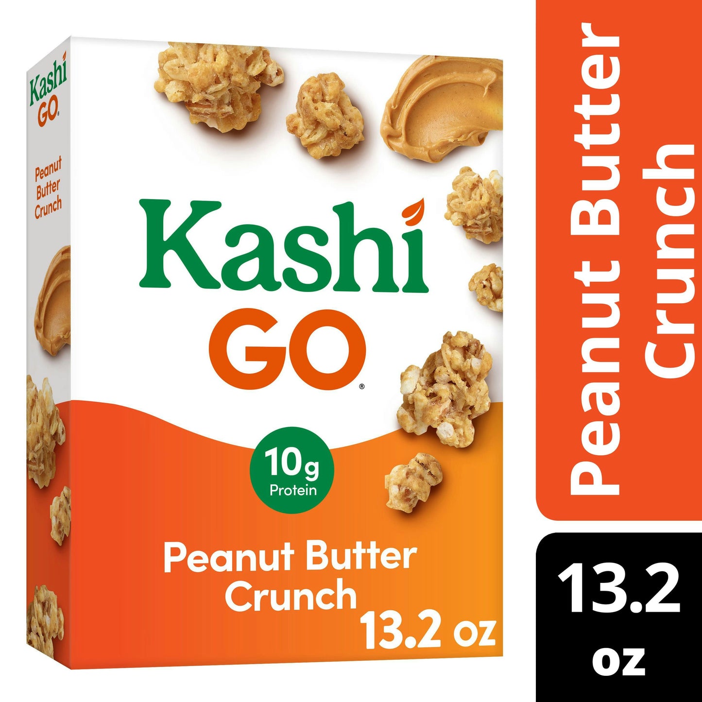 Kashi Go Cereal Peanut Butter Crunch 13.2 Oz Pack of 8