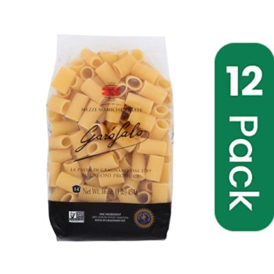 Garofalo - Pasta Mezze Maniche Rigate 16 oz (Pack of 12)