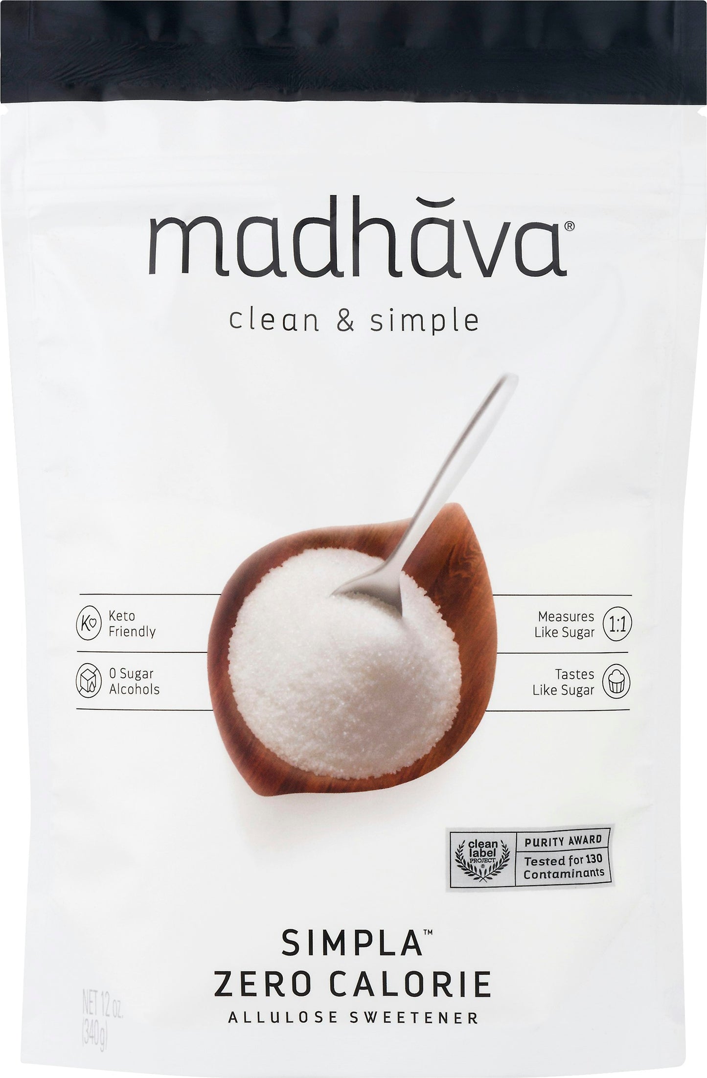 Madhava Sweetener Simpla Zero Calorie 12 Oz Pack of 6