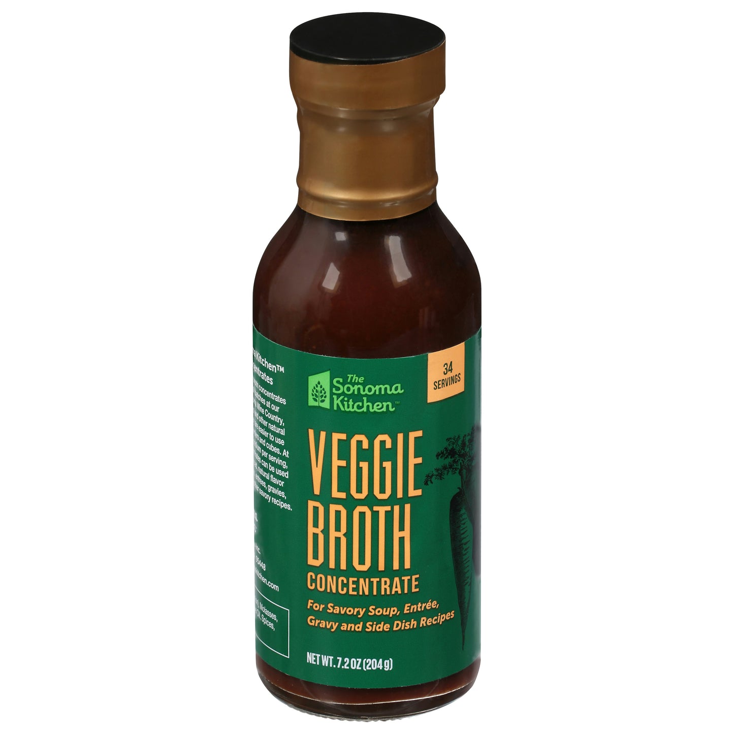 The Sonoma Kitchen Vegetable Broth Concentra 7.2 oz (Pack of 6)