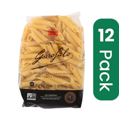 Garofalo Pasta Penne Ziti Rigate - 16 oz (Pack of 12)