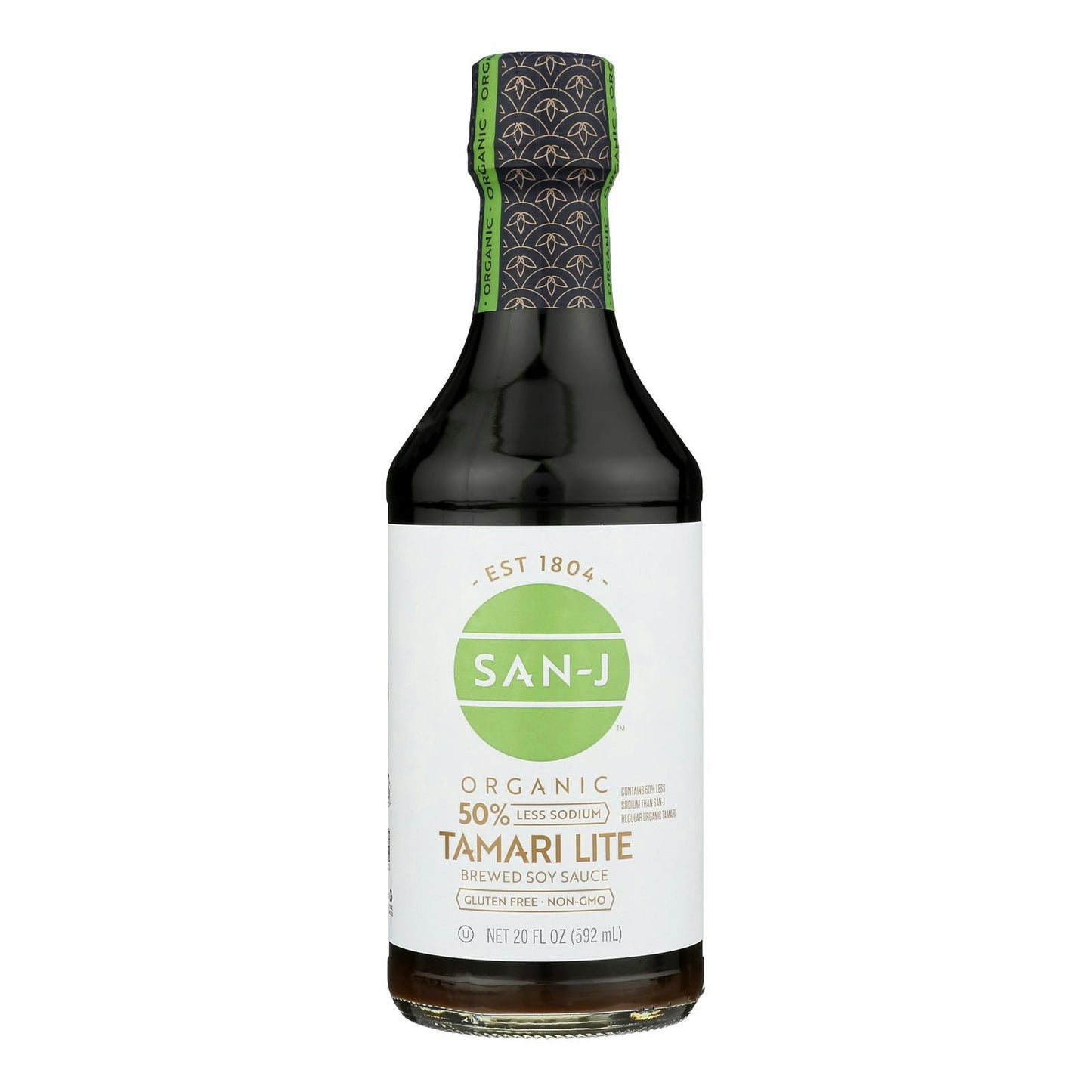 San J Tamari Lite Organic Light Sodium 20 Oz (Pack Of 6)