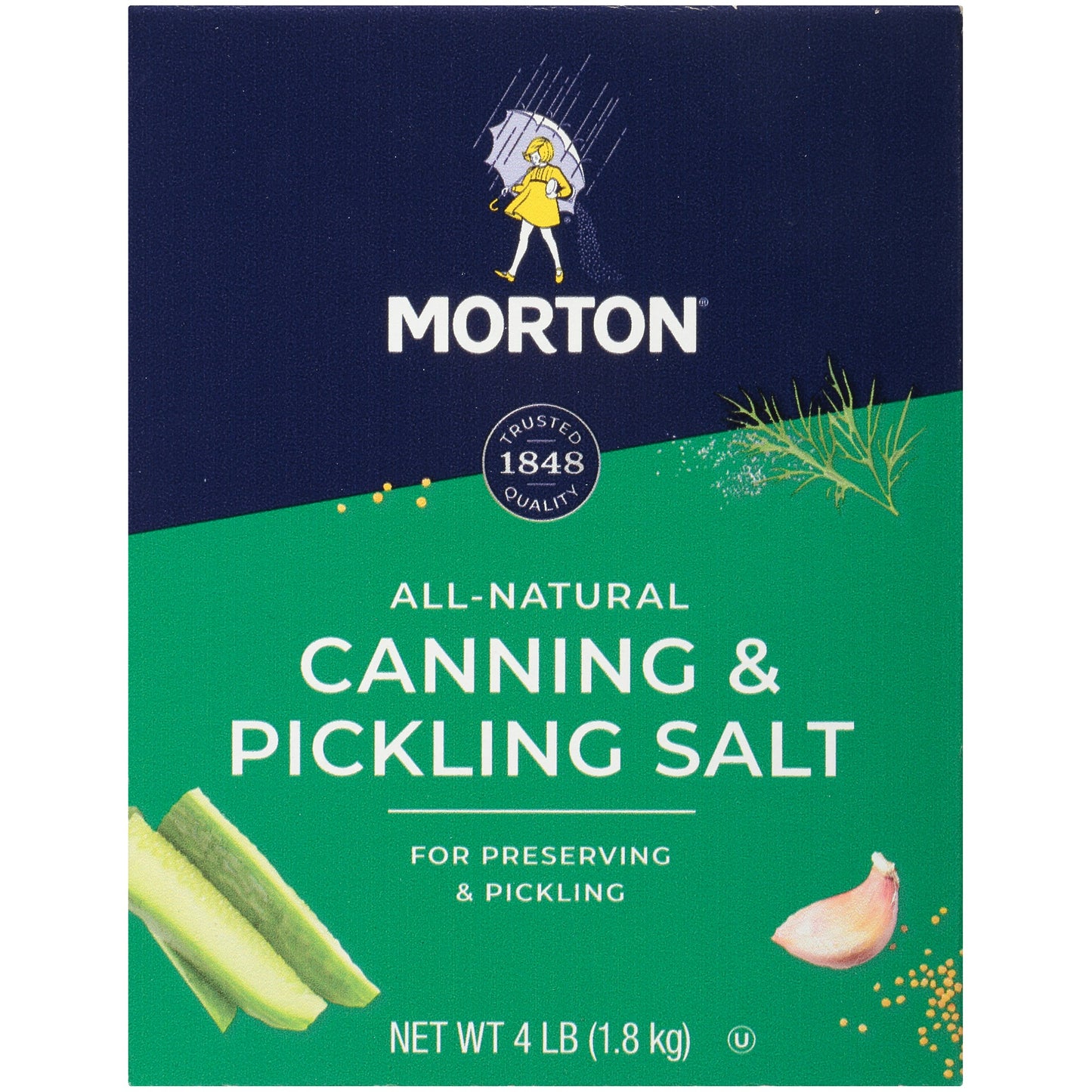 Mortons Salt Canning & Pickling 4 Lb (Pack Of 9)