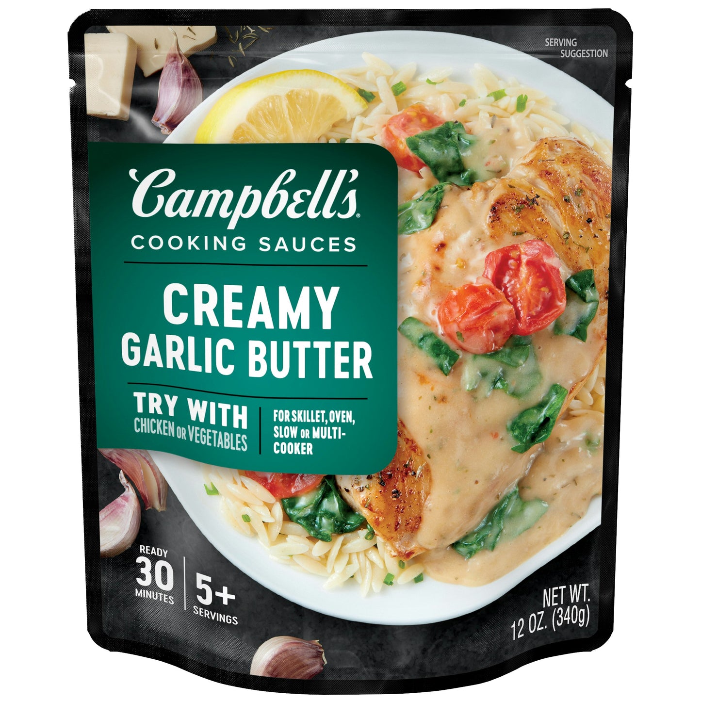 Campbells Entre Creamy Chicken Garlic Butter 12 oz (Pack of 6)
