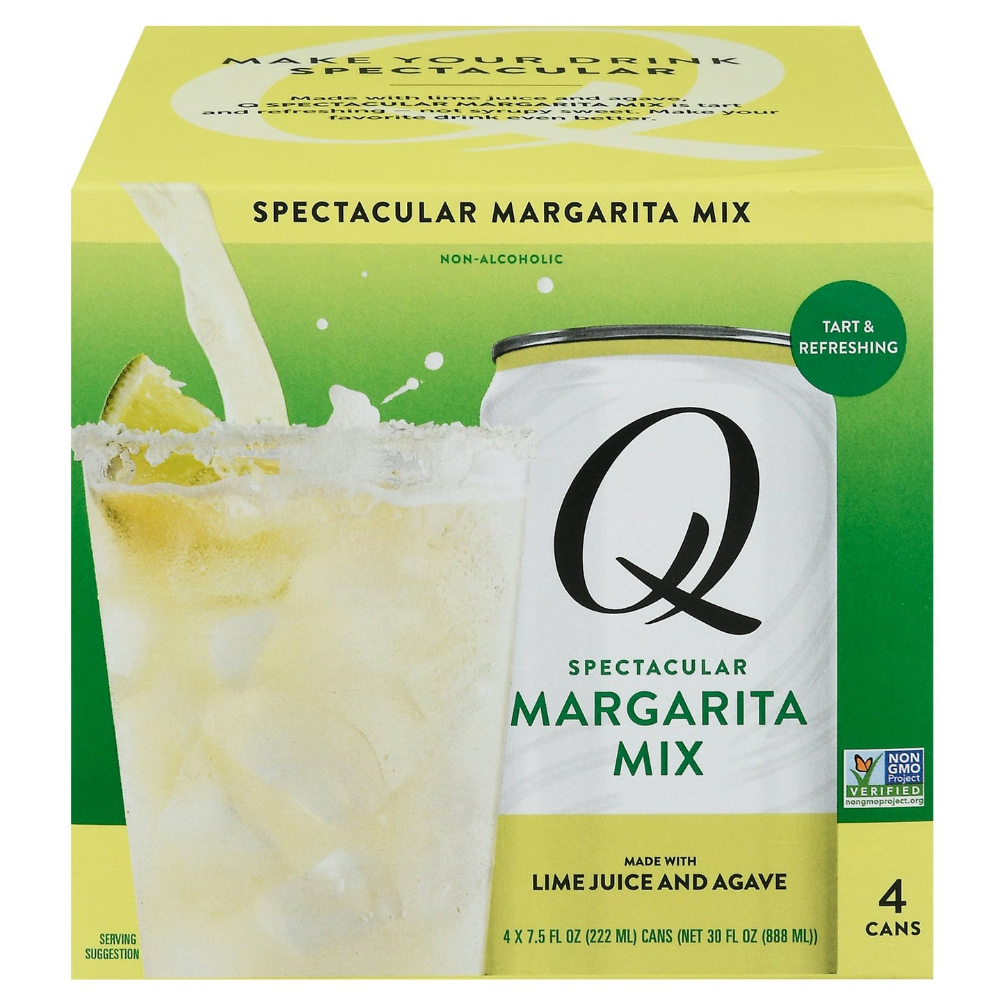 Q Drinks - Mix Margarita 4/7.5 fl. oz (Pack of 6)