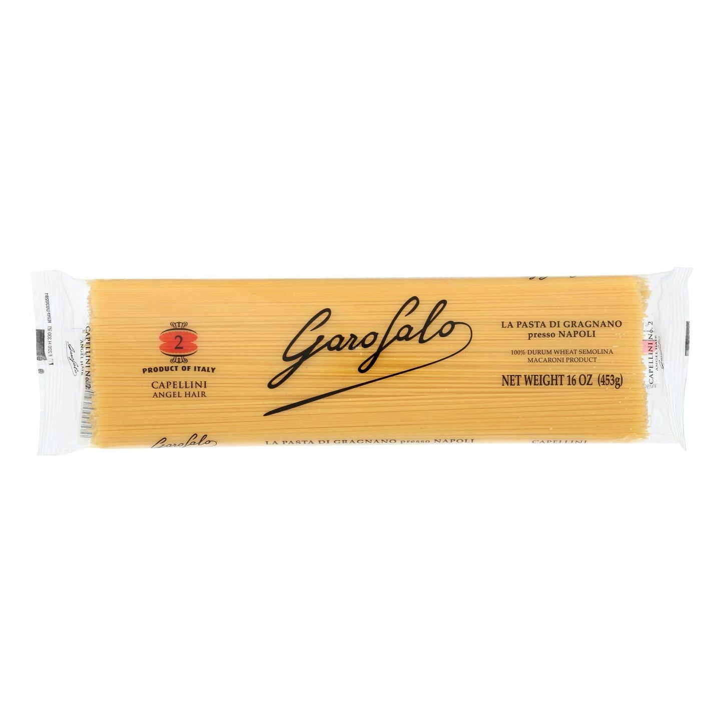 Garofalo Capellini Angel Hair Semolina Pasta 16 oz (Pack of 20)