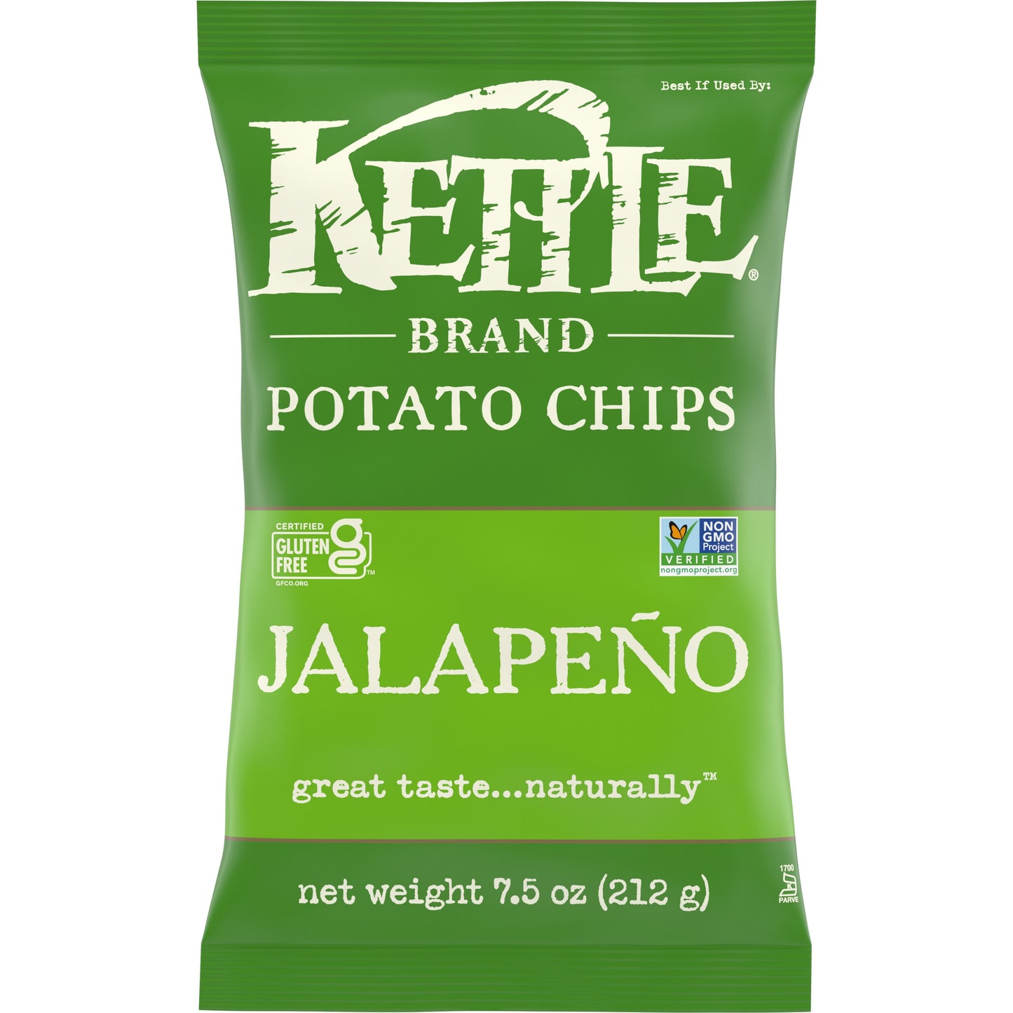 Kettle Foods Chip Potato Jalapeno 7.5 oz (Pack of 12)