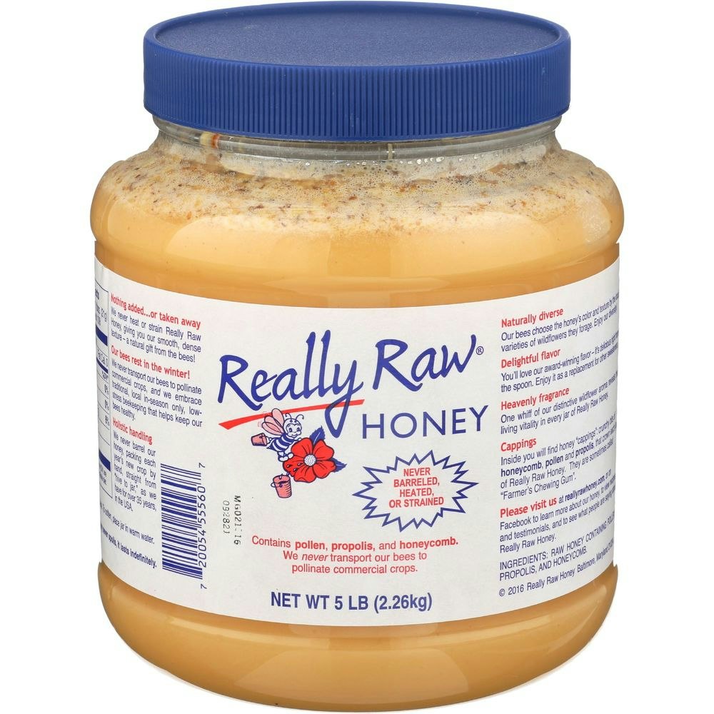 Really Raw Unstrained Honey - 5 Pound
