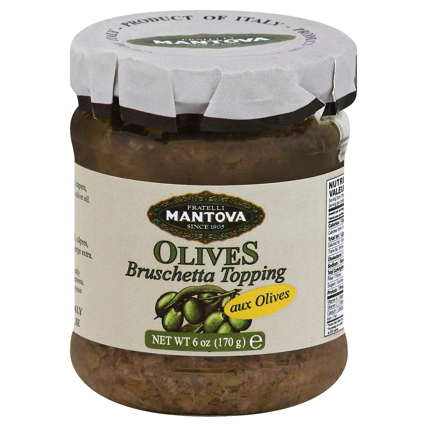 Mantova Bruschetta Olive 6 Oz Pack of 6