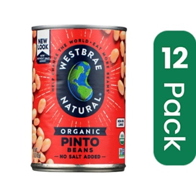 Westbrae Foods Organic Pinto Beans 15 oz (Pack of 12)