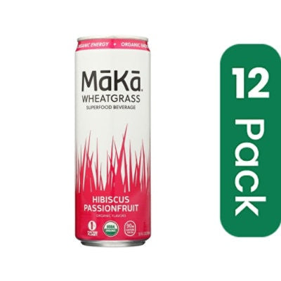 Maka - Wheatgrass Hibiscus Passionfruit Energize Tea - 12 fl. oz (Pack of 12)