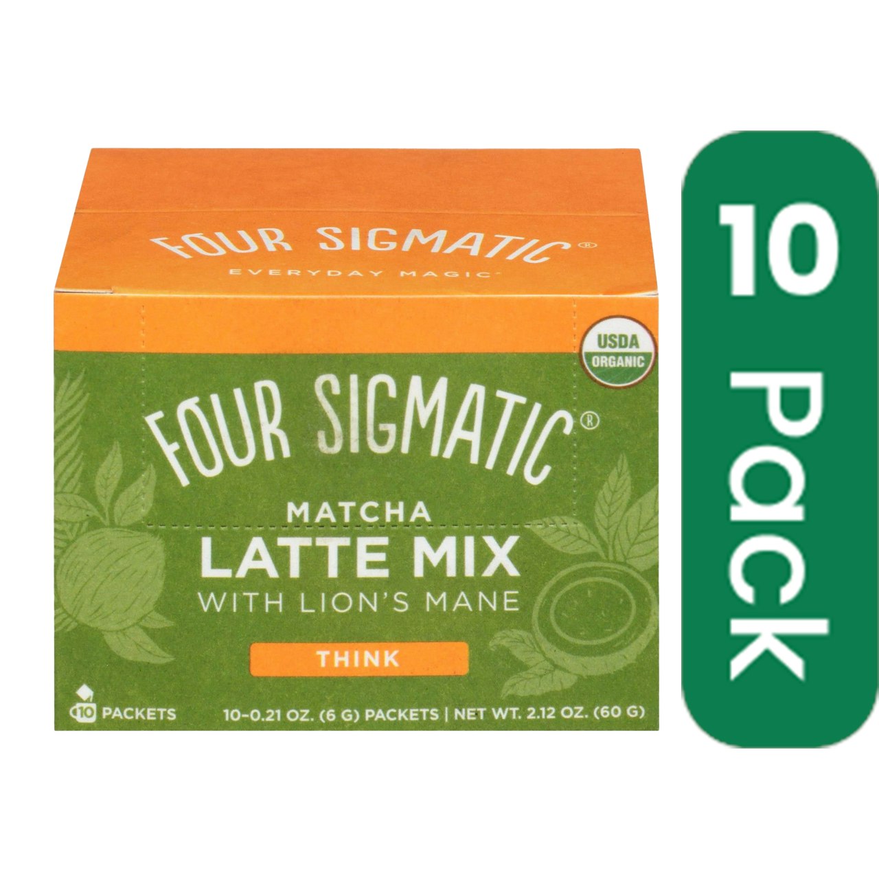 Four Sigmatic Latte Lions Mane 2.12 Oz Pack of 4