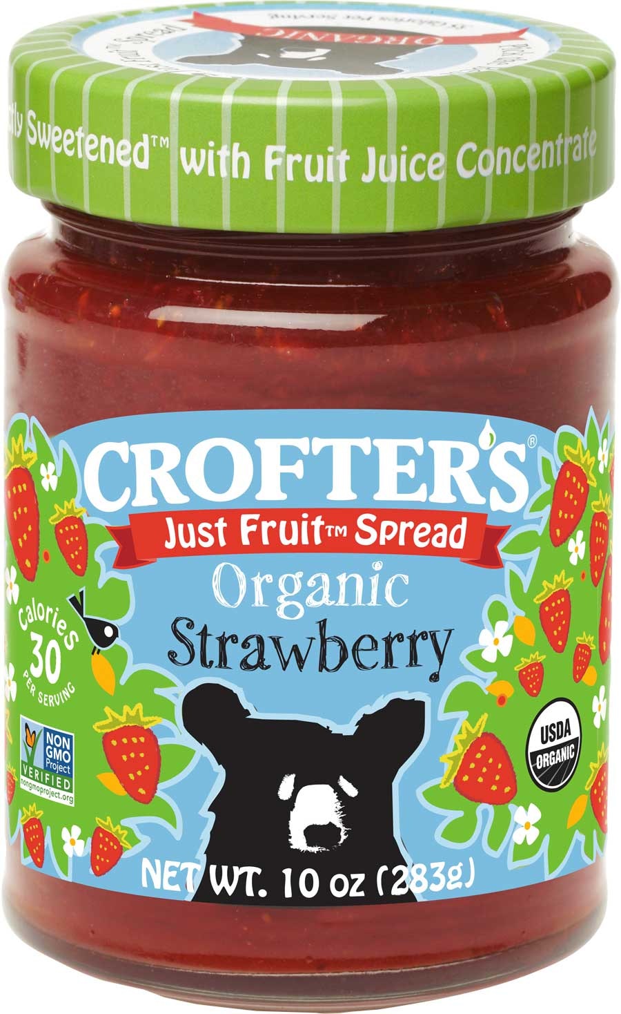 Crofters Fruit Spread Strawberry Organic 10 Oz (Pack of 6)