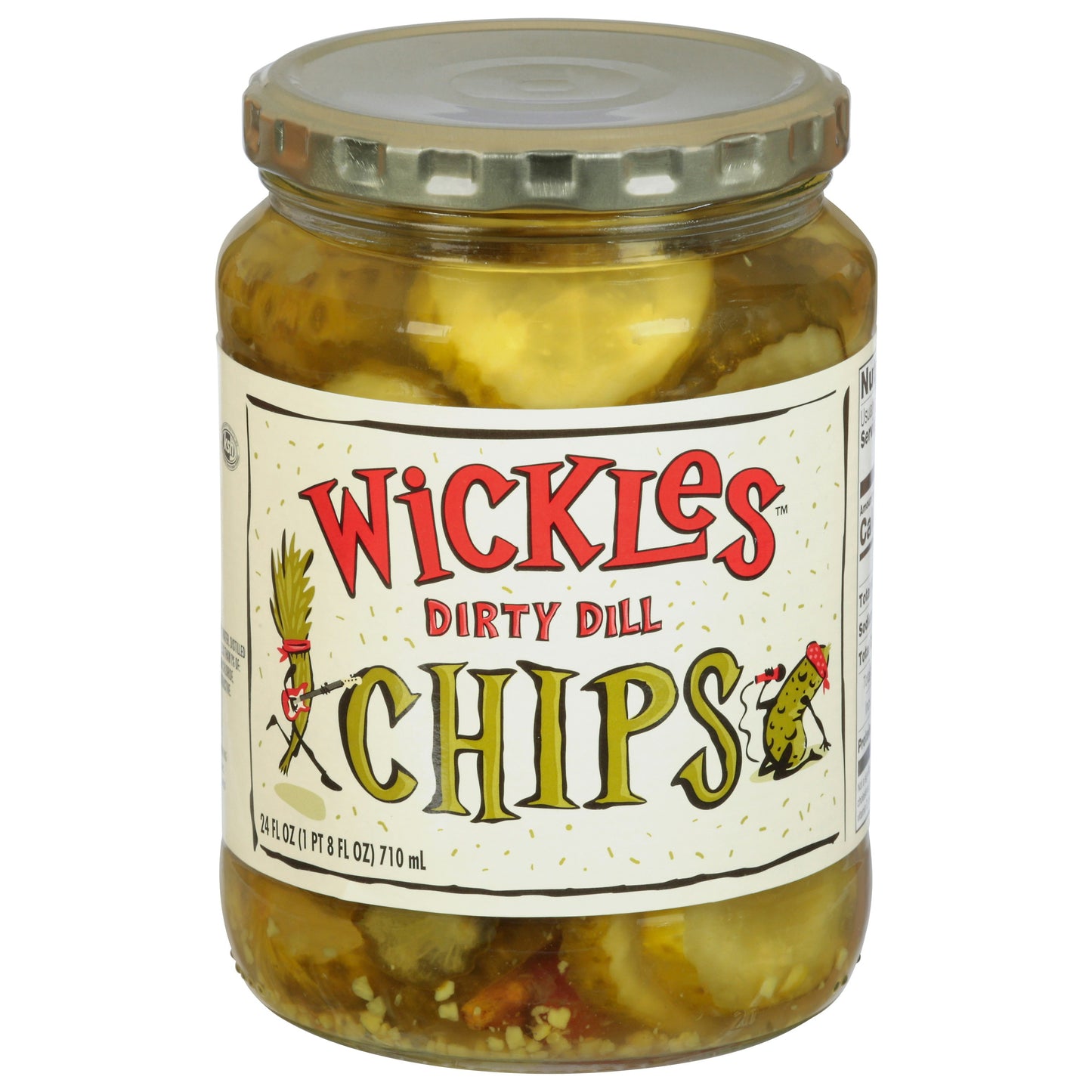 Wickles Pickles Dill Chips 24 Oz Pack of 6