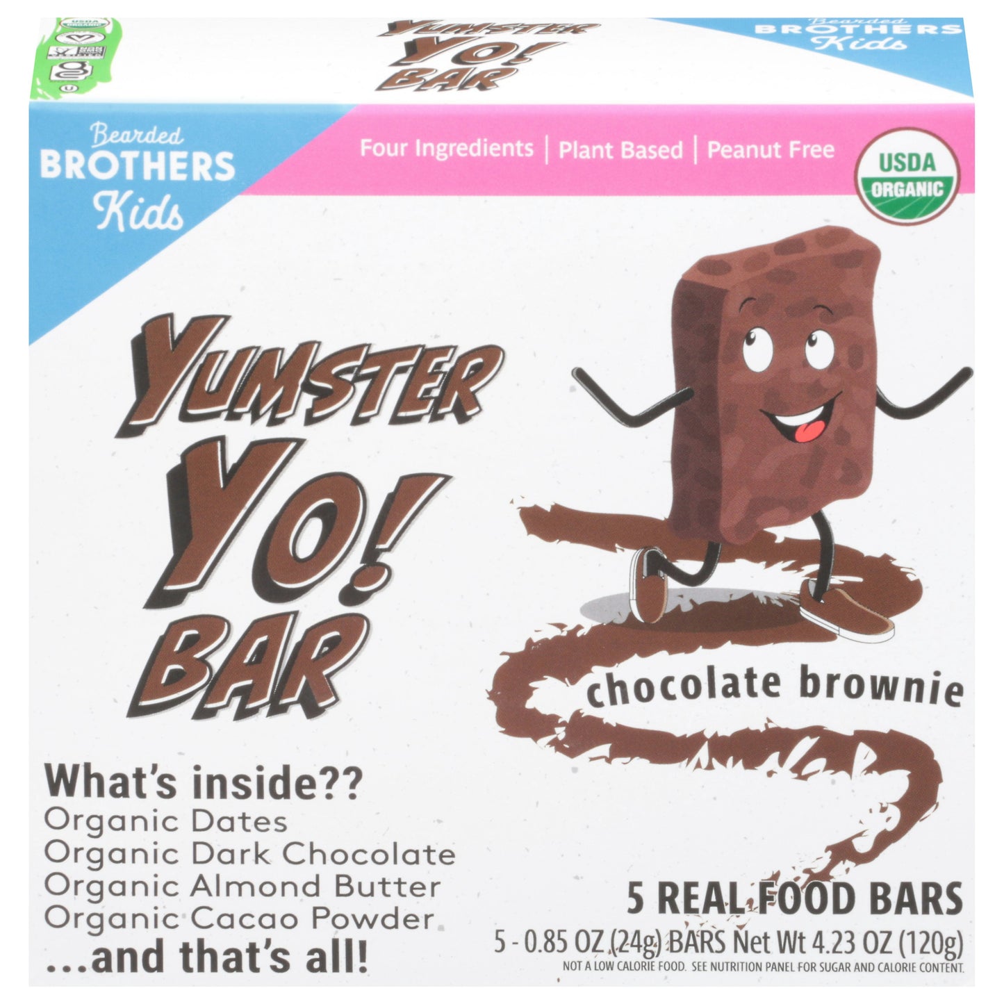 Bearded Brothers Brownie Chocolate Bar 4.23 oz (Pack of 6)