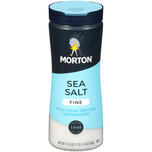 Mortons Sea Salt Fine 17.5 Oz (Pack Of 12)