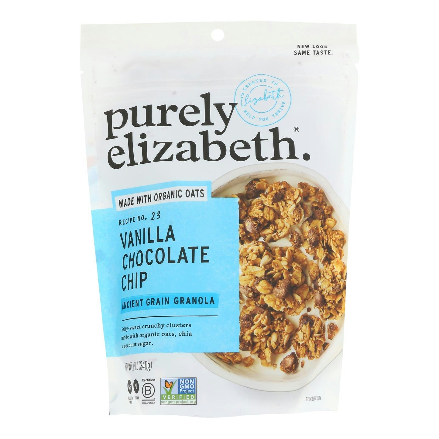 Purely Elizabeth - Granola Ancient Grain Vanilla Chocolate 12 oz (Pack of 6)