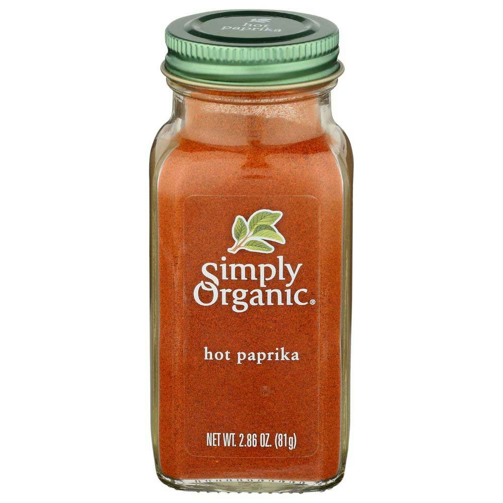 Simply Organic Hot Paprika Seasoning 2.86 Oz Pack of 6