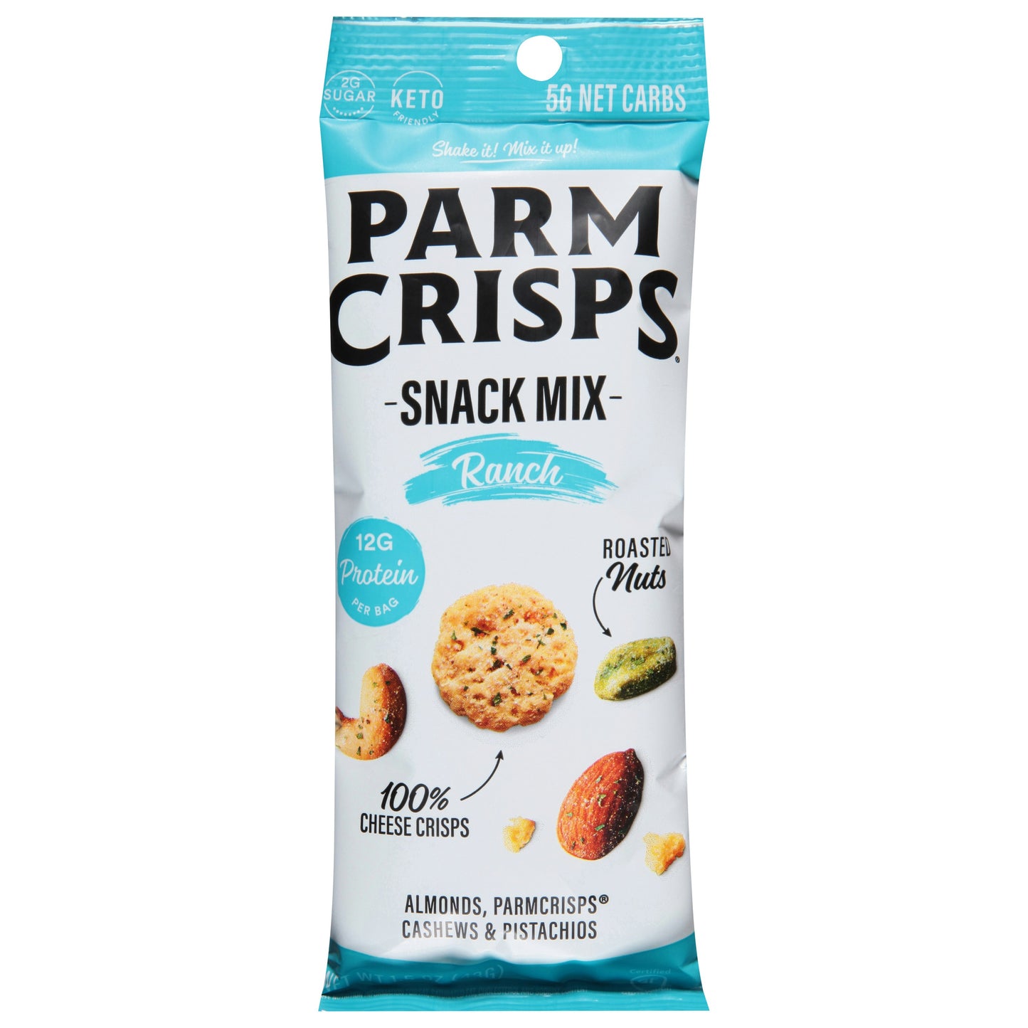 Parm Crisps Snack Mix Ranch 1.5 oz (Pack of 12)