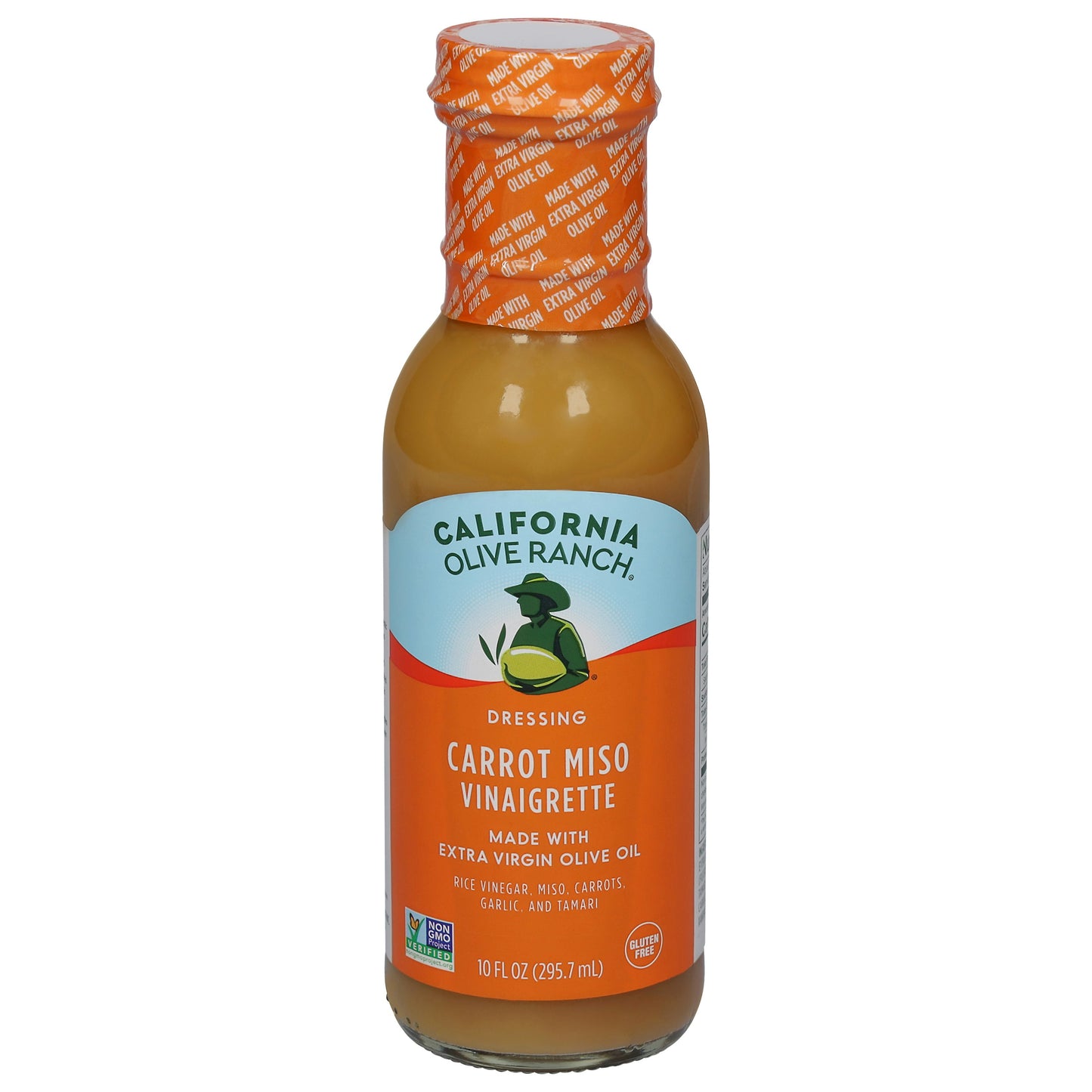 California Olive Ranch Dressing Carrot Miso Vinaigrette 10 Fl Oz (Pack of 6)